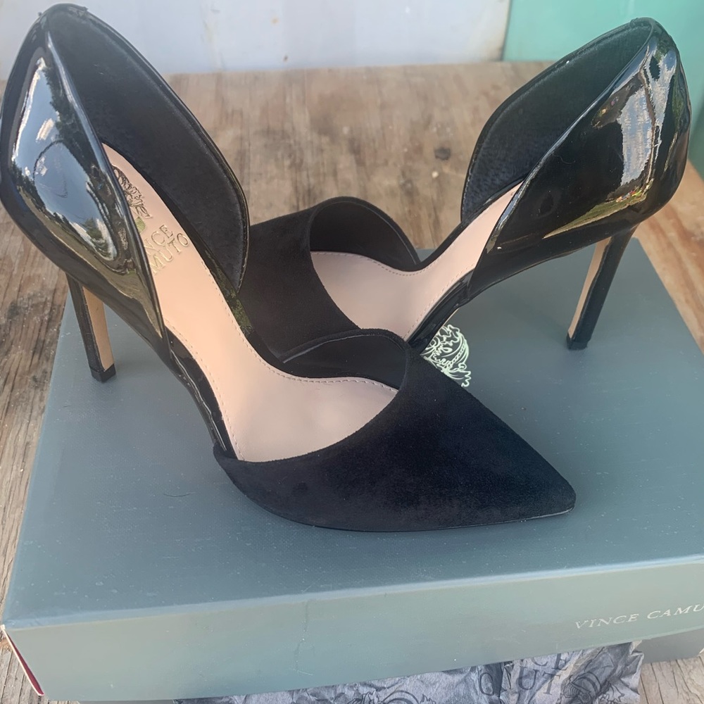 Vince Camuto suede heels.